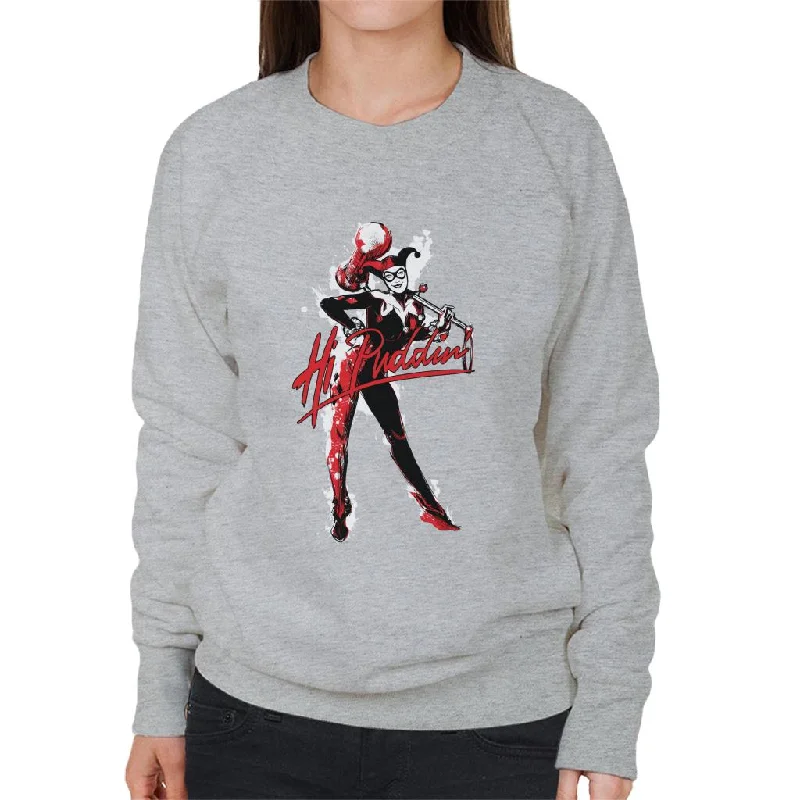 functional sports hoodieBatman Harley Quinn Hi Puddin Women's Sweatshirt