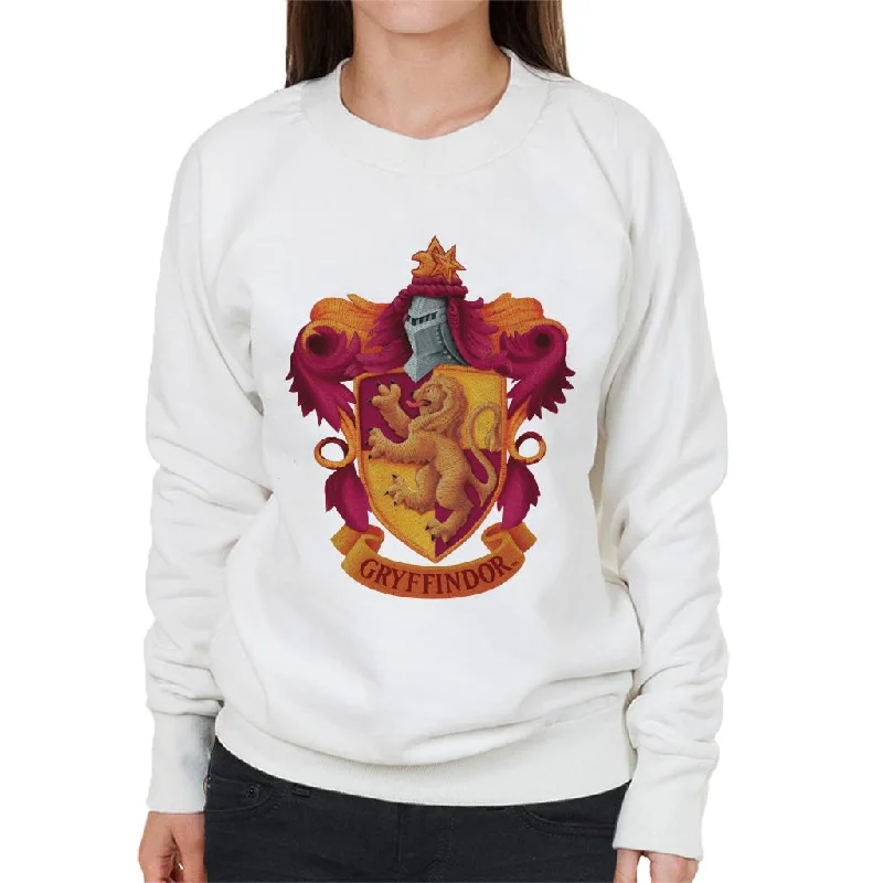 loose fit sports sweatshirtHarry Potter Gryffindor Lion Shield Women's Sweatshirt