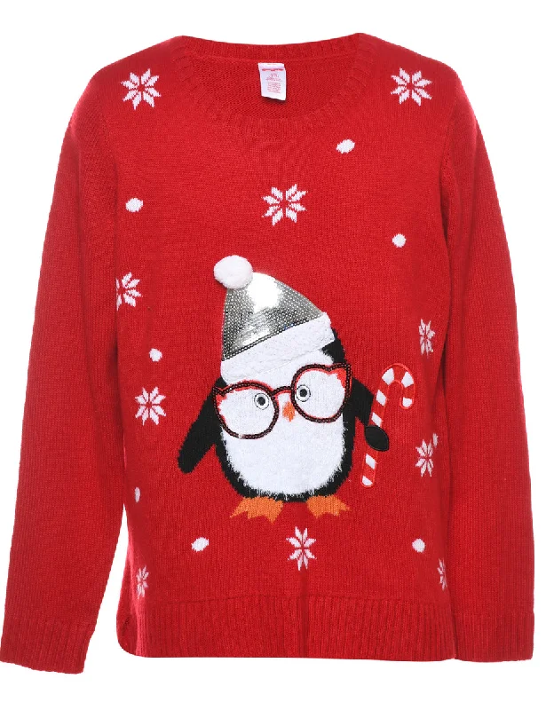 stylish lightweight coatFestive Season Christmas Jumper - L