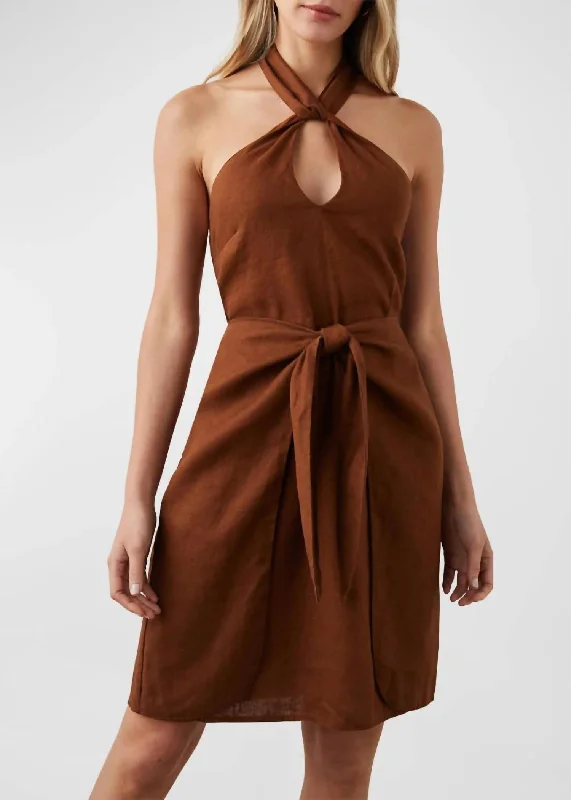 vintage-inspired dressTanya Dress In Cacao