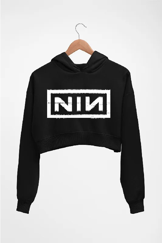 versatile hoodieNine Inch Nails Crop HOODIE FOR WOMEN