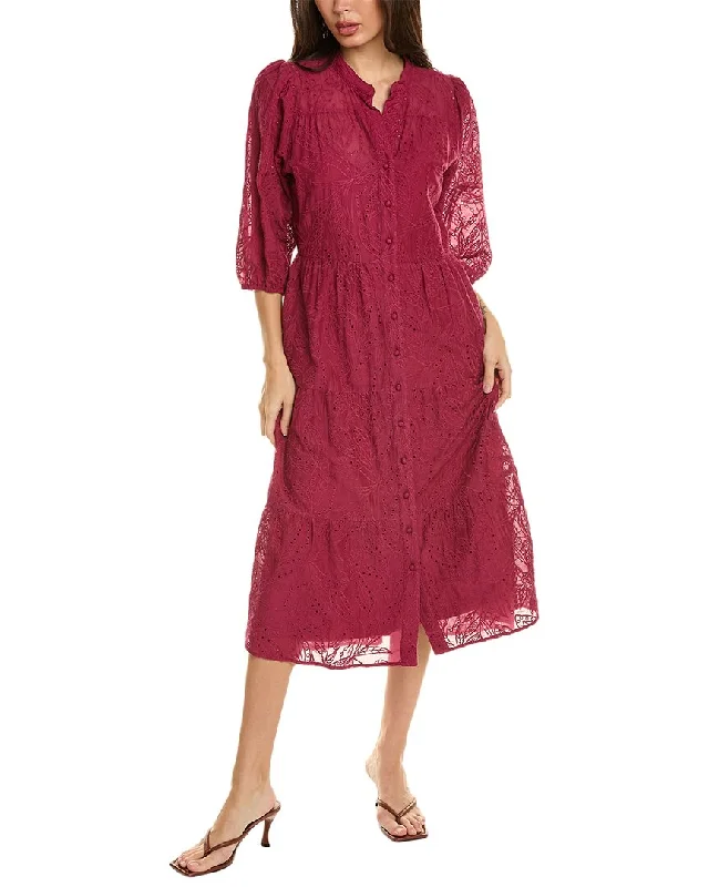 wool dressJohnny Was Palmas Ricas Midi Dress