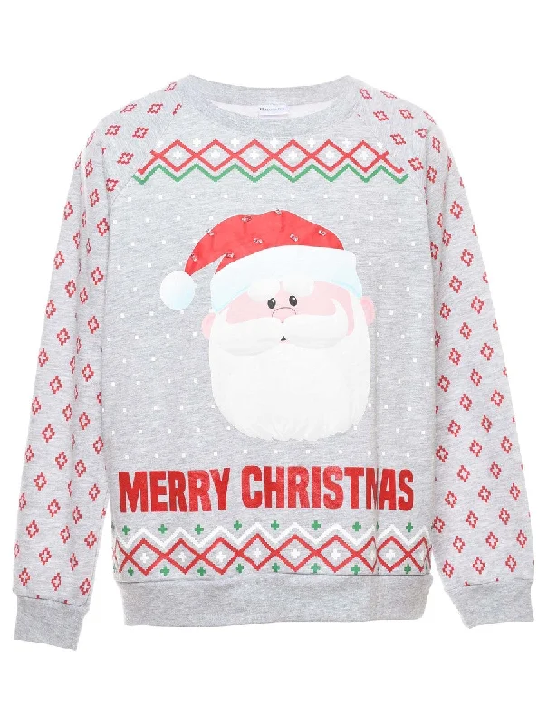 classic zip-up coatSanta Claus Christmas Sweatshirt - L