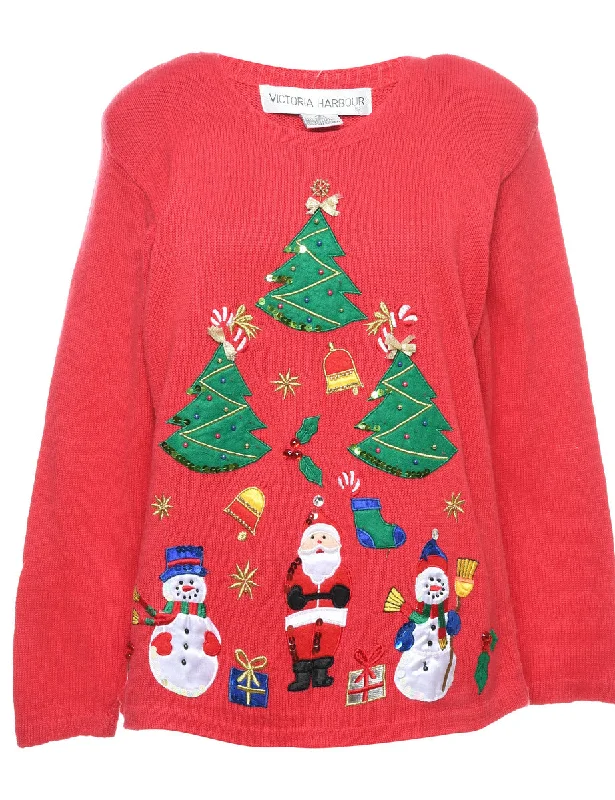 comfortable outerwearSnowman Christmas Jumper - S