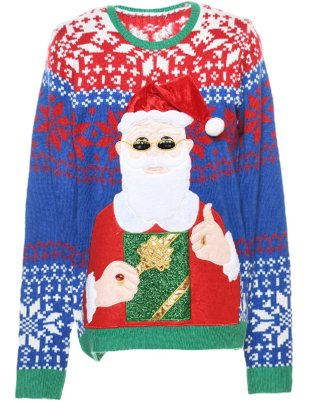 oversized puffer coatSanta Claus Christmas Jumper - M