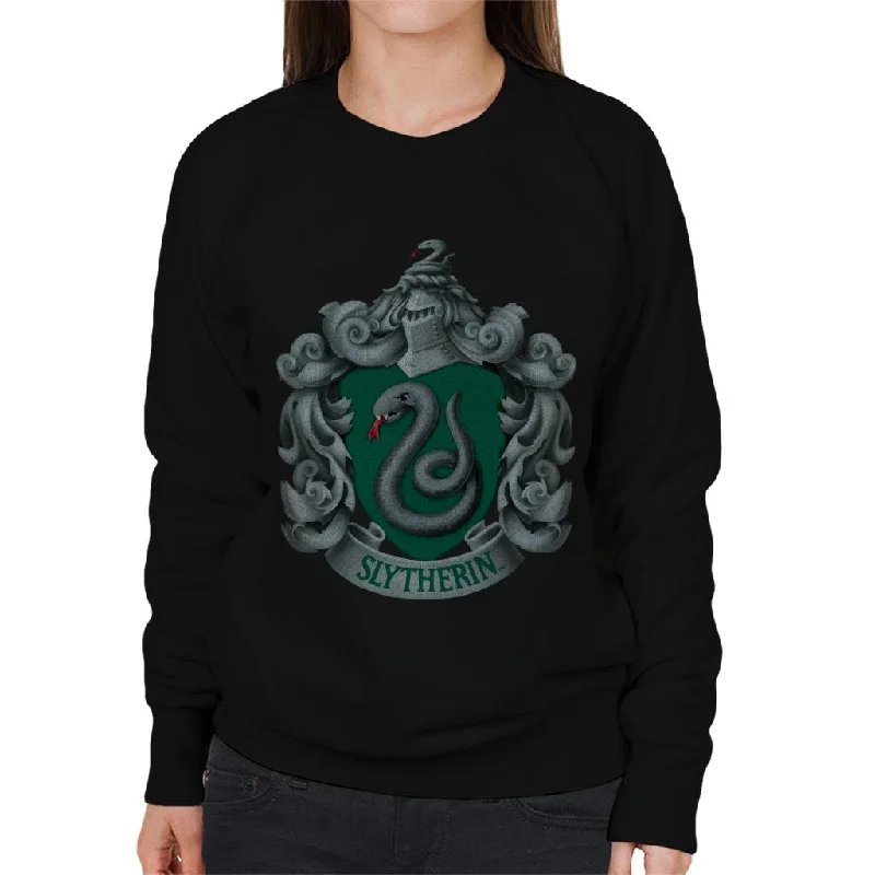 fashion gym hoodieHarry Potter Slytherin Serpent Shield Women's Sweatshirt