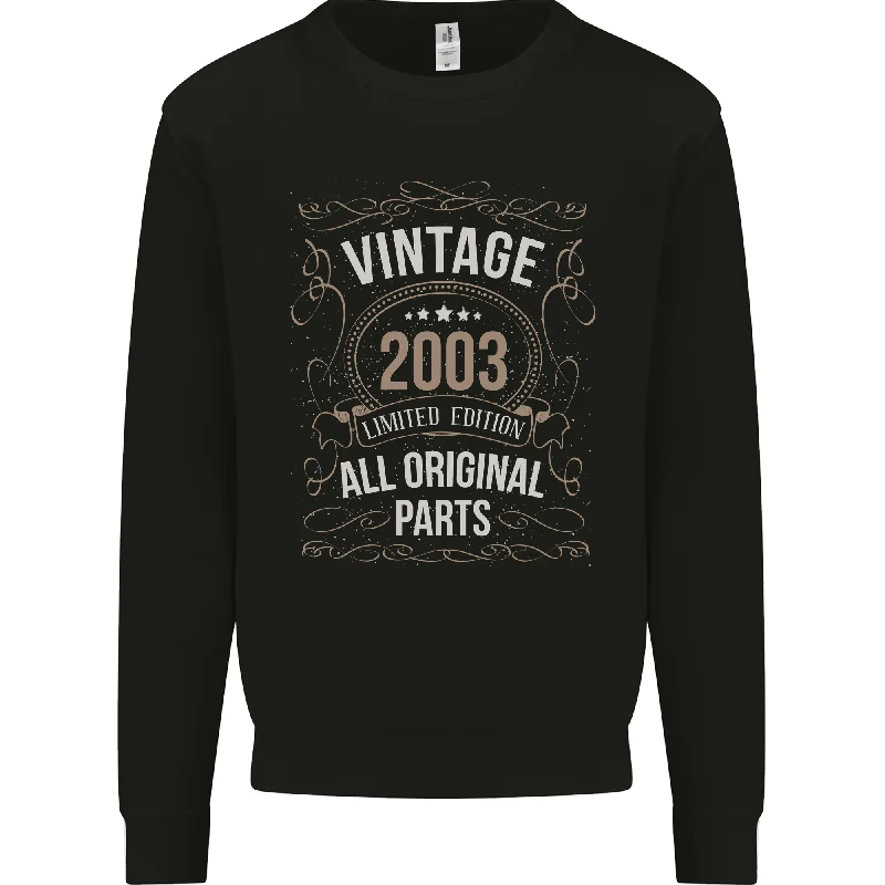 eco-friendly sports hoodie21st Birthday Limited Edition 2003 Mens Sweatshirt Jumper