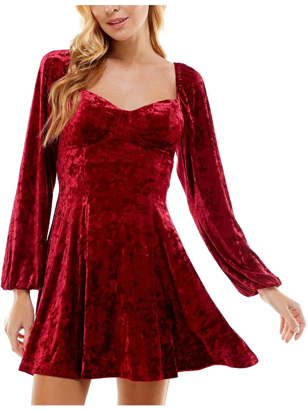 velvet dressWomens Velvet Mini Cocktail and Party Dress