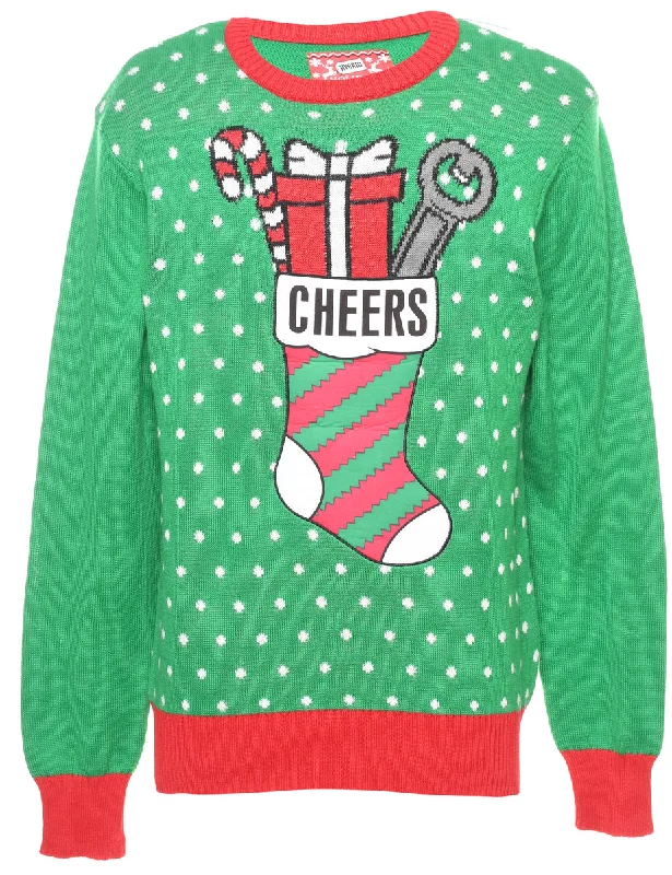 sporty jacketCheers Christmas Jumper - S