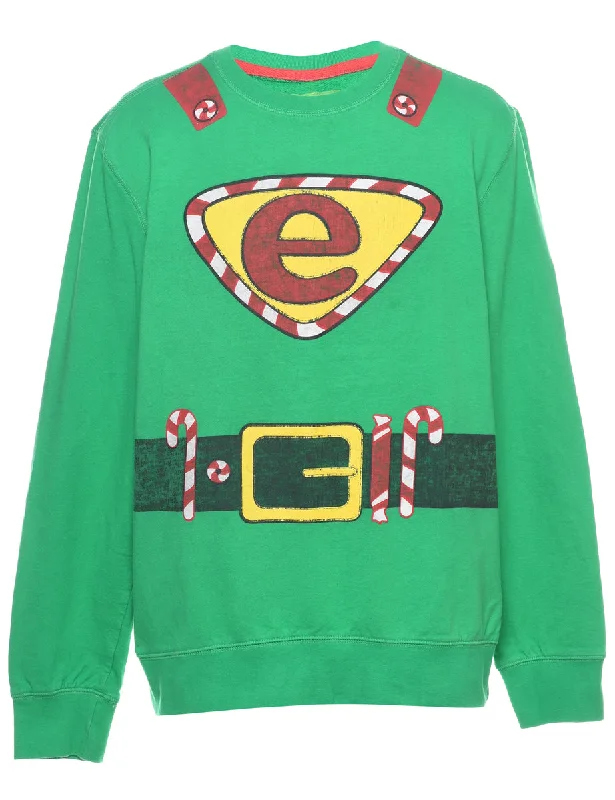 versatile coatFestive Season Christmas Sweatshirt - L