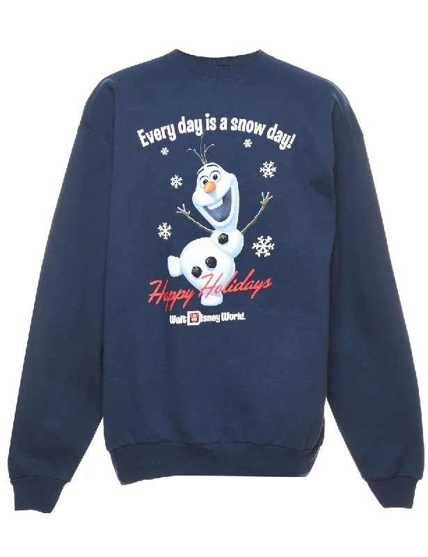 lightweight winter coatCartoon Print Christmas Sweatshirt - M