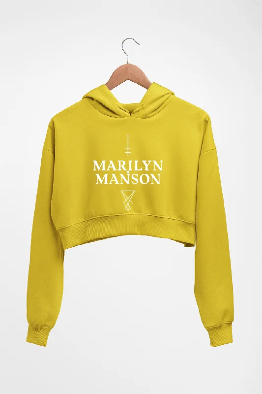 modern hoodieMarilyn Manson Crop HOODIE FOR WOMEN