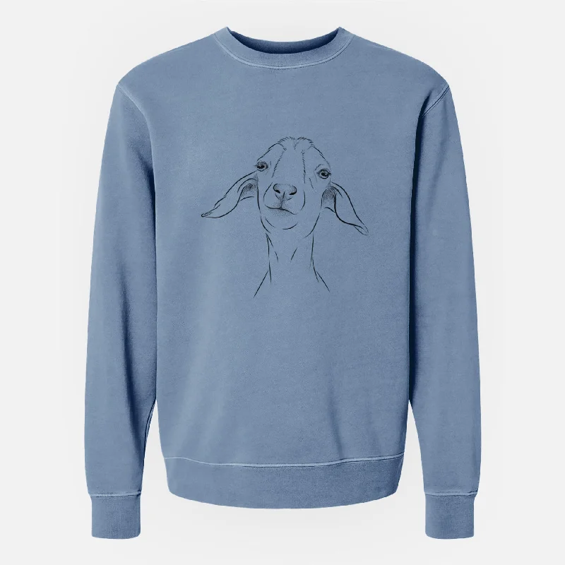 chic active hoodieBare Kara Dune the Spanish Boer Goat - Unisex Pigment Dyed Crew Sweatshirt