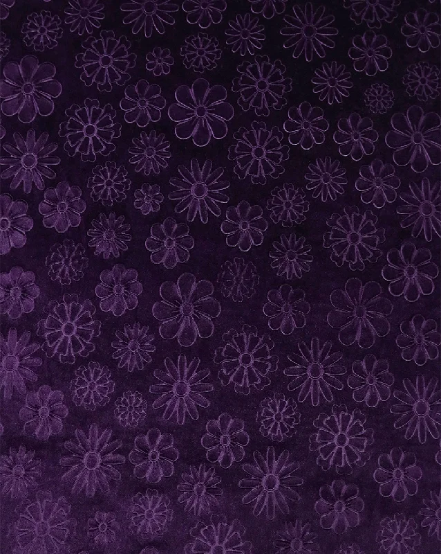 relaxed fit dressPURPLE EMBOSSED VELVET FABRIC ( WIDTH 58 INCHES )