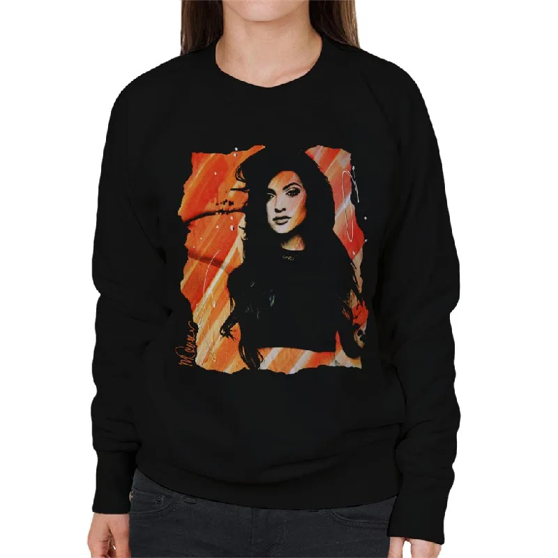 graphic gym sweatshirtSidney Maurer Original Portrait Of Kendall Jenner Women's Sweatshirt