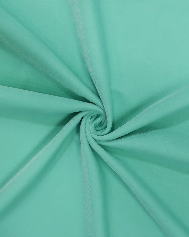 stylish party dressMINT GREEN PLAIN POLYESTER MICRO VELVET FABRIC ( WIDTH 58 INCHES )