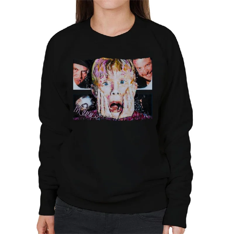 comfy workout sweatshirtSidney Maurer Original Portrait Of Macaulay Culkin Home Alone Women's Sweatshirt