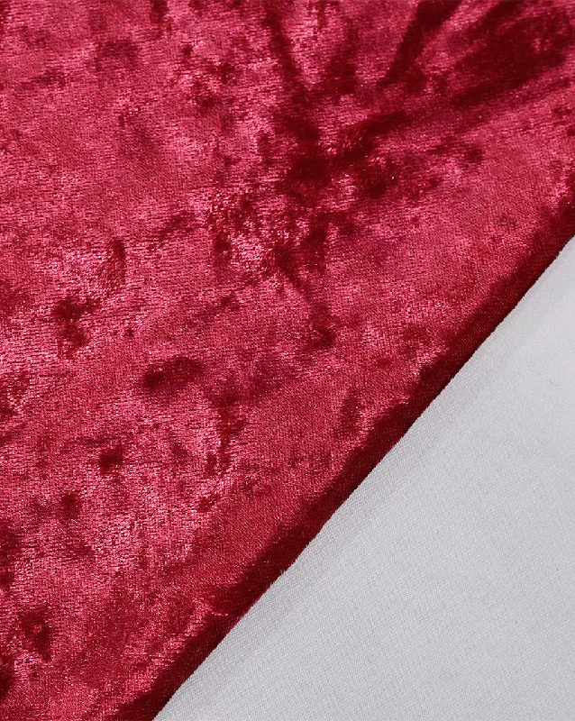 one-shoulder dressRED PLAIN CRUSH VELVET LYCRA FABRIC ( WIDTH 58 INCHES )