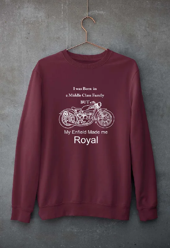 relaxed fit sports hoodieMy Enfield made me Royal Unisex Sweatshirt for Men/Women