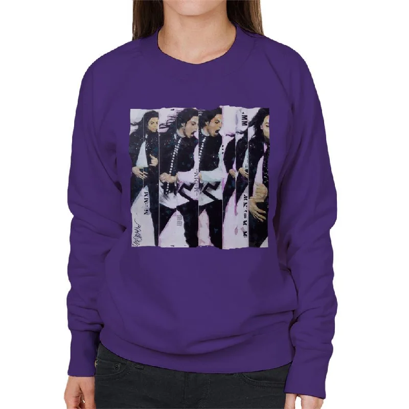 urban activewear hoodieSidney Maurer Original Portrait Of Michael Jackson 90s Women's Sweatshirt