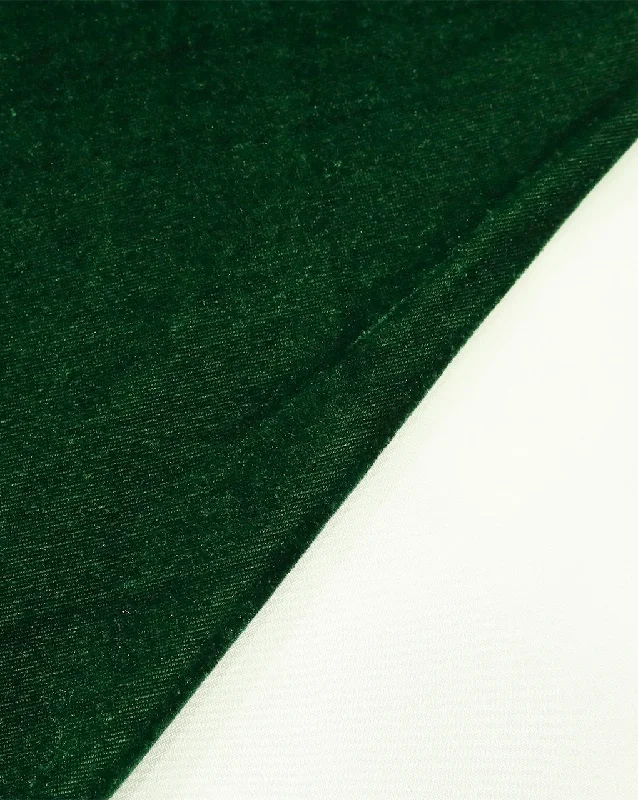 sophisticated dressDARK GREEN PLAIN VELVET LYCRA FABRIC ( WIDTH 58 INCHES )