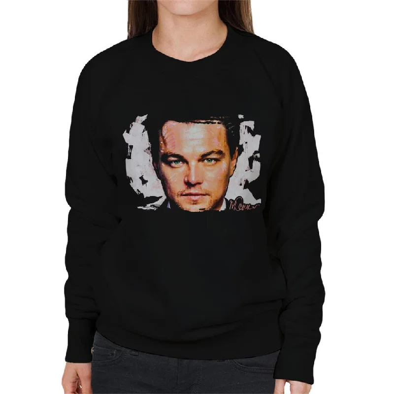 loose fit athletic hoodieSidney Maurer Original Portrait Of Leonardo DiCaprio Closeup Women's Sweatshirt