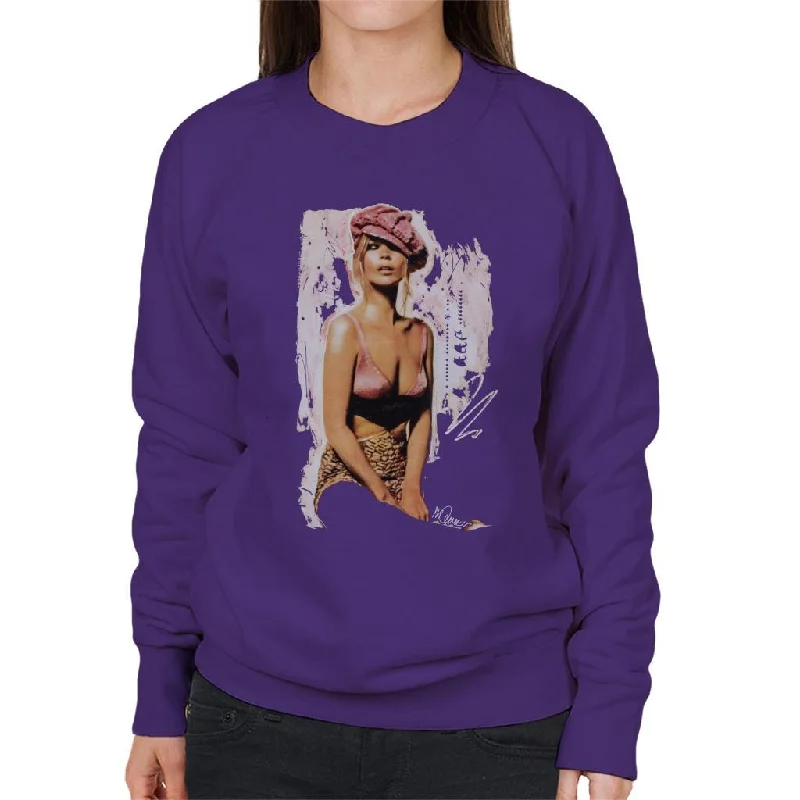 urban sports sweatshirtSidney Maurer Original Portrait Of Kate Moss Pink Hat And Bra Women's Sweatshirt