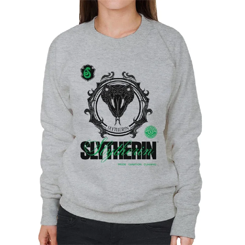 soft athletic sweatshirtHarry Potter Slytherin Serpent Women's Sweatshirt