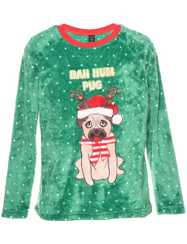 chic wool coatAnimal Design Christmas Sweatshirt - M