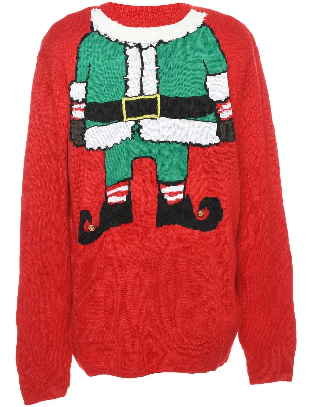 urban street coatSanta Claus Christmas Jumper - L