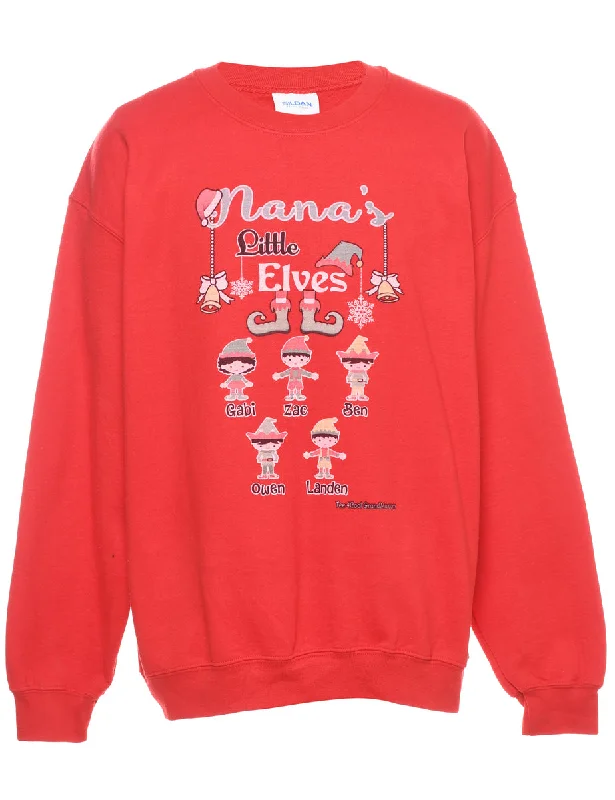 contemporary coatFestive Season Christmas Sweatshirt - L