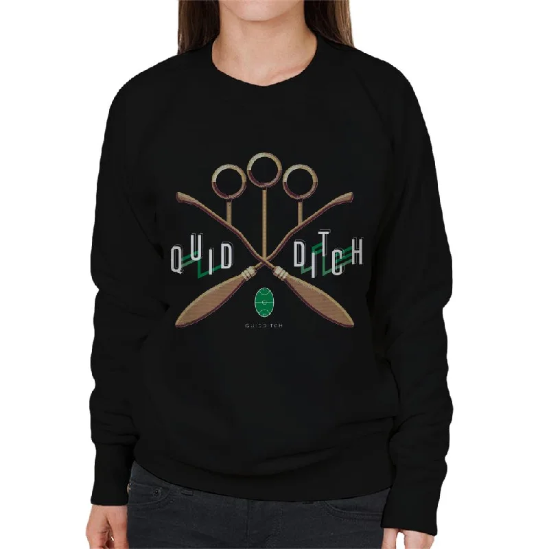 chic fitness hoodieHarry Potter Quidditch Goalposts Women's Sweatshirt