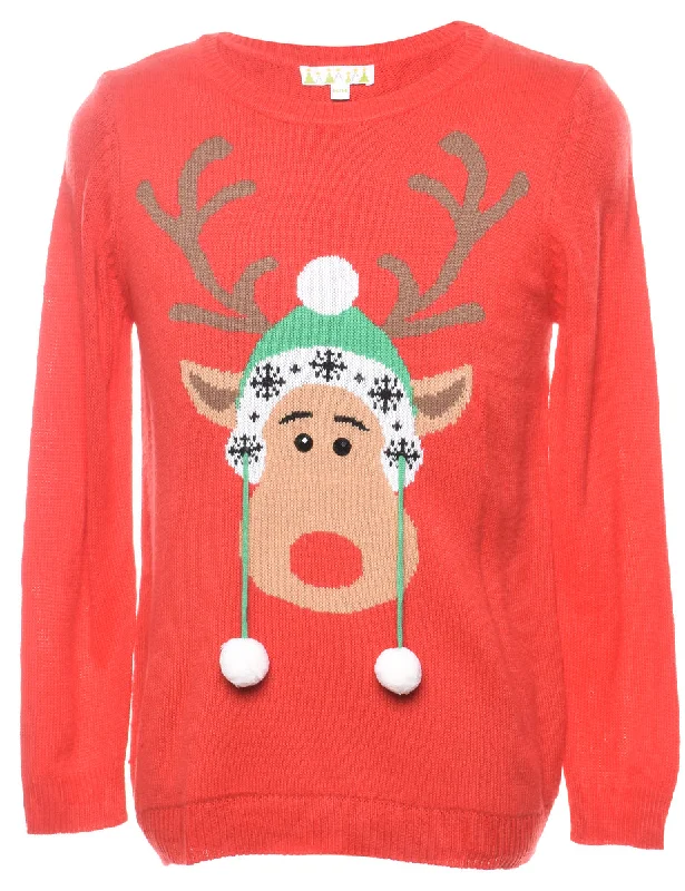 soft shell coatReindeer Christmas Jumper - M