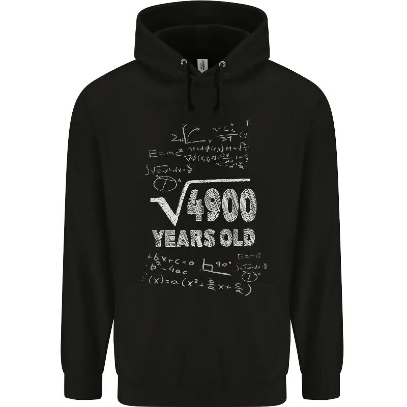 stylish pullover sweatshirt70th Birthday 70 Year Old Geek Funny Maths Mens 80% Cotton Hoodie