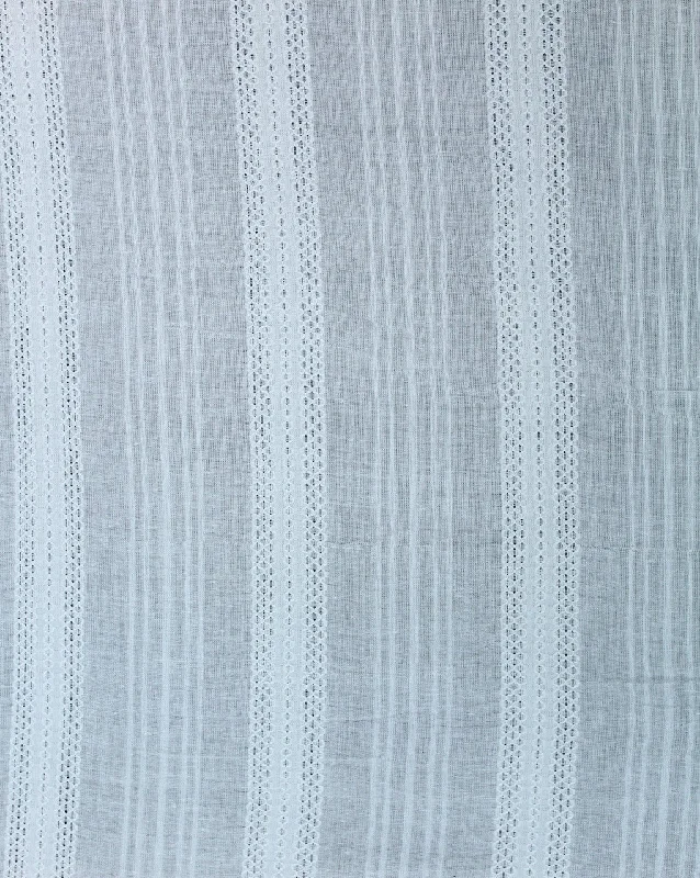 chic wrap dressWhite Stripe Design Cotton Dobby Fabric