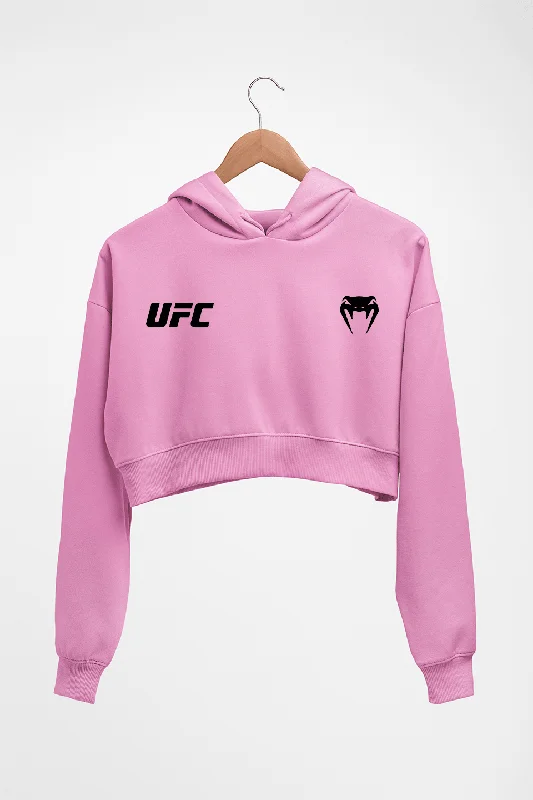 trendy zip-up hoodieUFC Venum Crop HOODIE FOR WOMEN