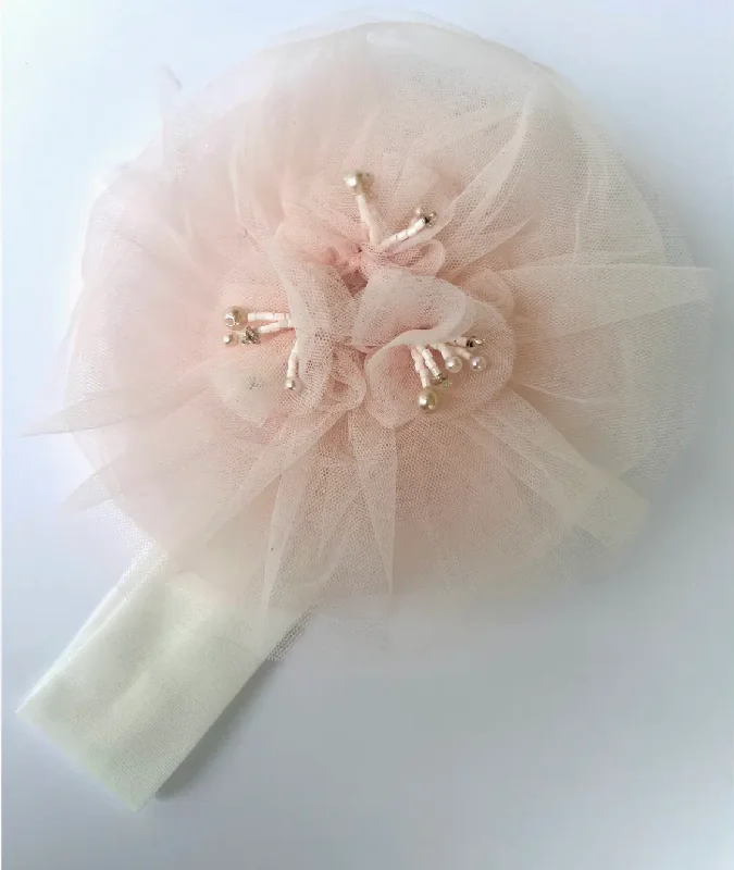 elegant dressBlush Tulle Headband