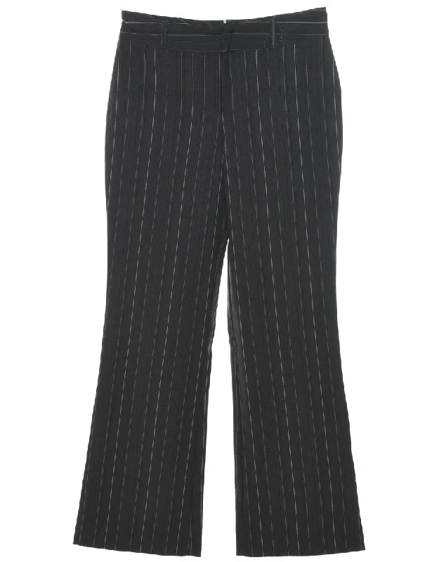 stylish peacoatDark Grey Striped Trousers - W30 L31