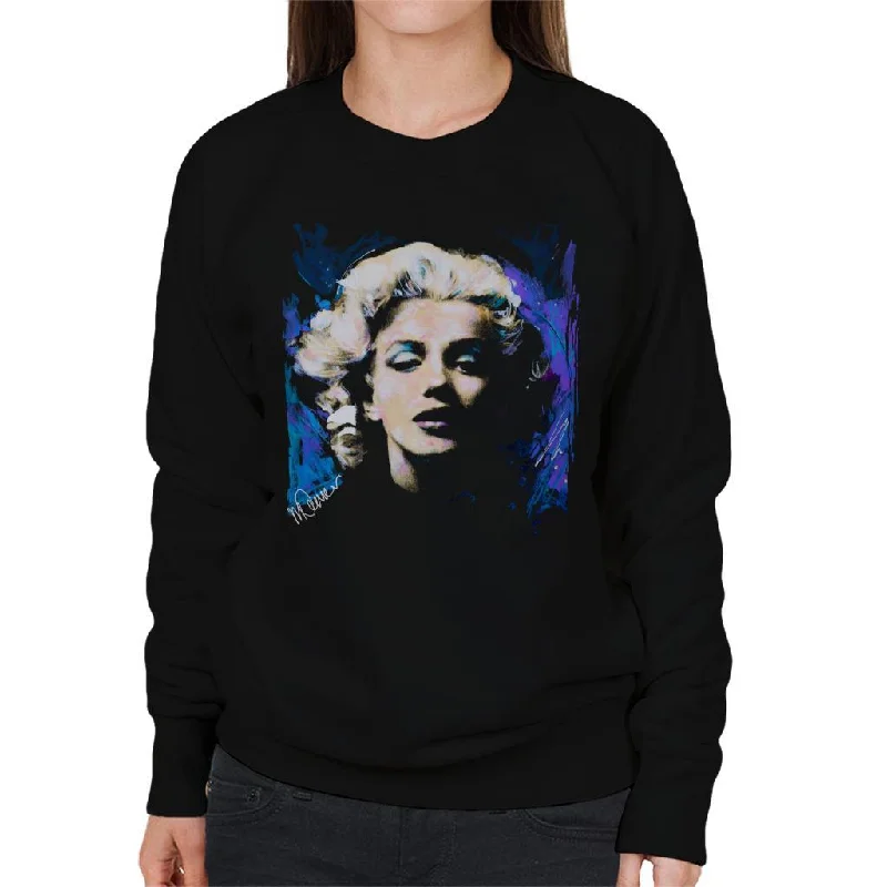 fashion gym hoodieSidney Maurer Original Portrait Of Marilyn Monroe Short Curls Women's Sweatshirt