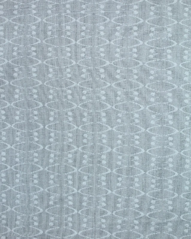 summer dressWhite Abstract Design Cotton Dobby Fabric