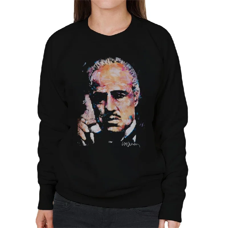 smooth fit athletic sweatshirtSidney Maurer Original Portrait Of Marlon Brando Women's Sweatshirt