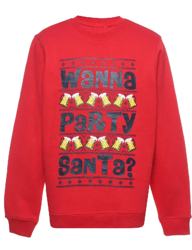 vintage coatFestive Season Christmas Sweatshirt - M