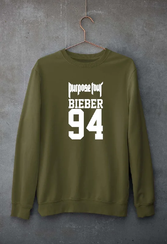 fashionable workout wearPurpose Tour Bieber Unisex Sweatshirt for Men/Women