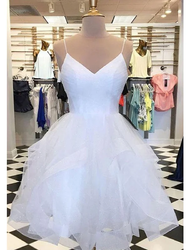 Referral Discount Ball Gown Homecoming Dresses Glittering Mini Dresses Puff Tiered Dresses Sleeveles Spaghetti Strap Tulle Referral Discount Ball Gown Homecoming Dresses Glittering Mini Dresses Puff Tiered Dresses Sleeveles Spaghetti Strap Tulle