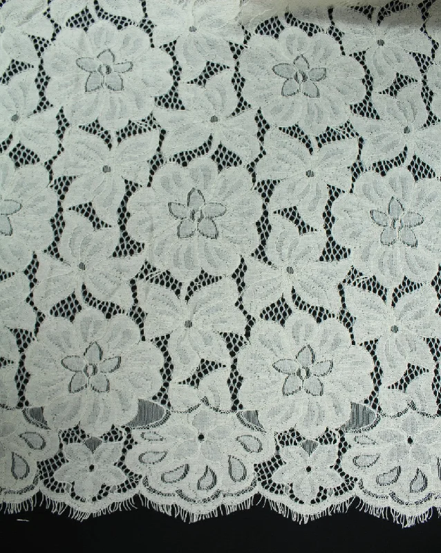 mini dressGreige Polyester Floral Design 38 Lace Cut Work Fabric